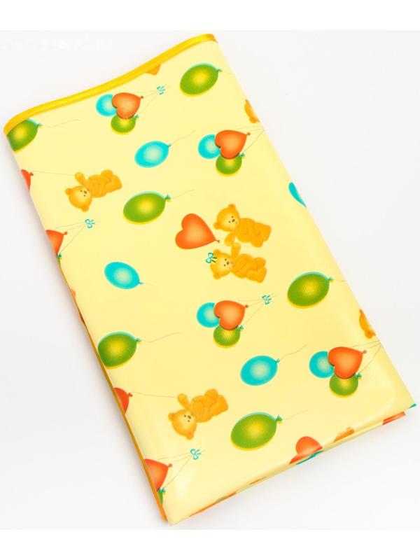 Клеёнка с ПВХ-покрытием, 70х100 см, на резинке, цвета МИКС