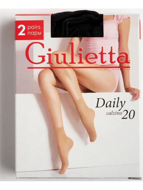 Носки женские Giulietta DAILY 20 (2 пары), цвет чёрный (nero)