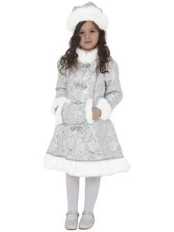 Детский карнавальный костюм «Снегурочка хрустальная», р. 34, рост 134 см