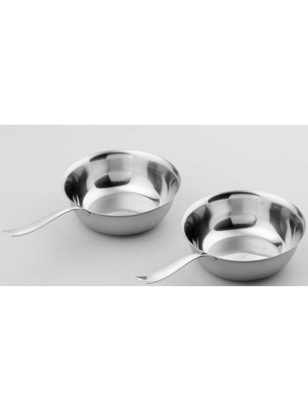 Набор кокотниц больших «Универсал», 2 предмета: 150 мл, толщина 2 мм, на подвесе, цвет хромированный