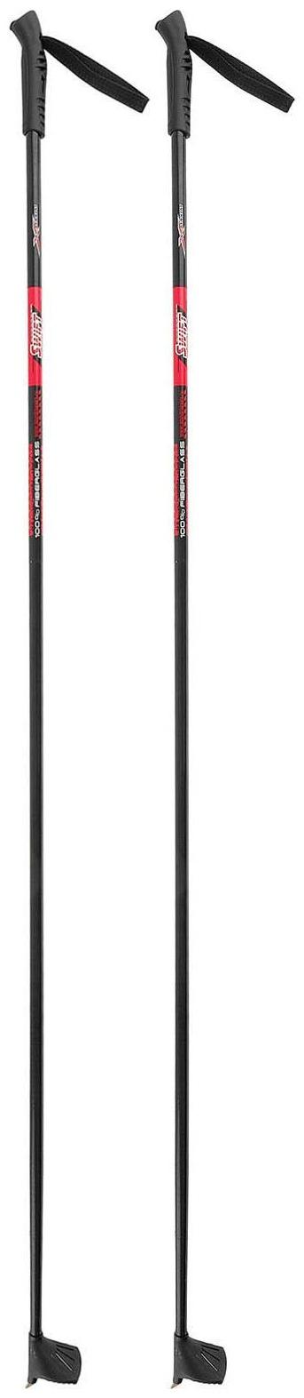 Палки лыжные стеклопластиковые, длина 160 см, цвета микс