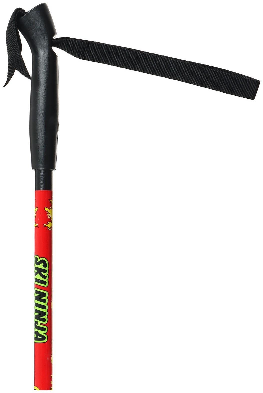 Палки лыжные стеклопластиковые, длина 65 см, цвета микс