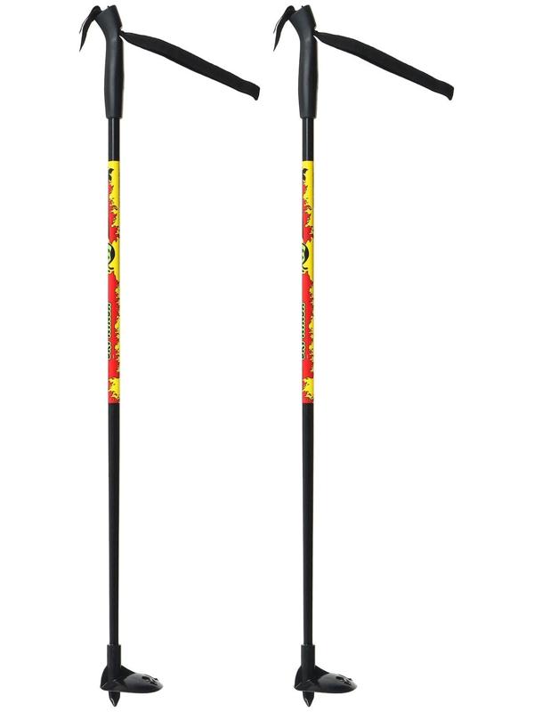 Палки лыжные стеклопластиковые, длина 75 см, цвета микс