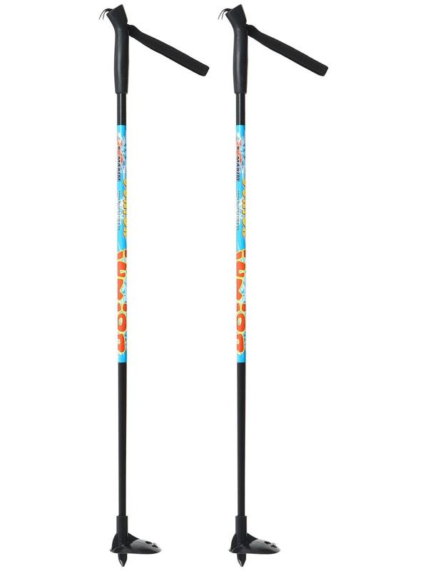 Палки лыжные стеклопластиковые, длина 75 см, цвета микс