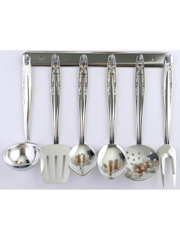 Набор кухонных принадлежностей «Родник», 6 предметов, на подвесе