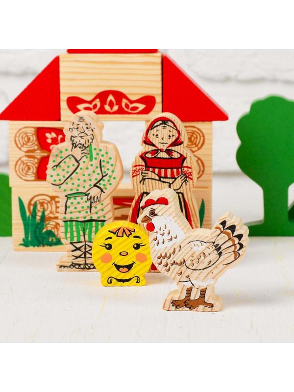 Конструктор «Первые сказки: Колобок, Курочка Ряба, Теремок», 30 элементов