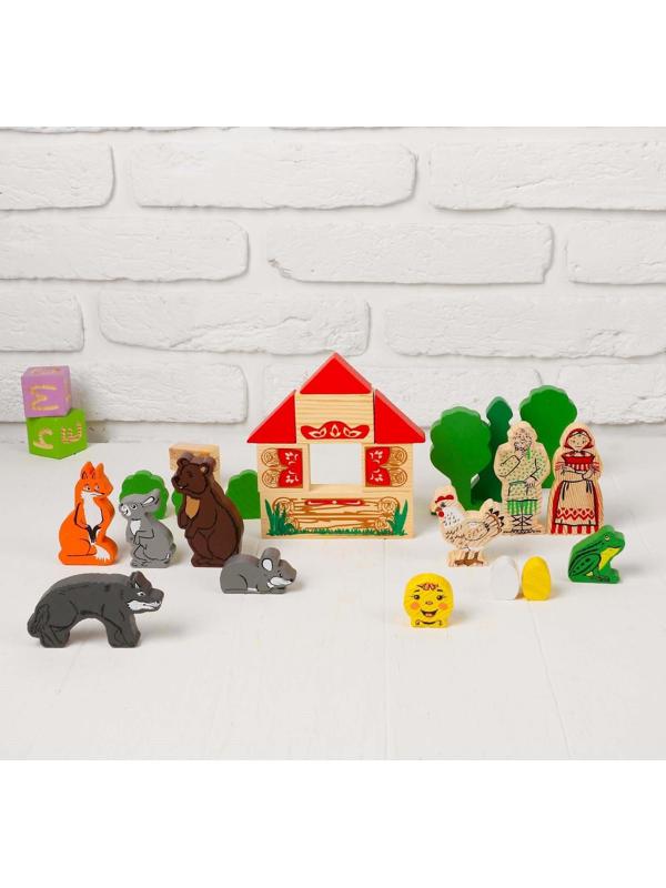 Конструктор «Первые сказки: Колобок, Курочка Ряба, Теремок», 30 элементов