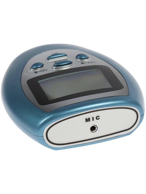 Массажёр для тела Luazon LEM-29, миостимулятор, 3 режима, 4 электрода, 2хААА, голубой