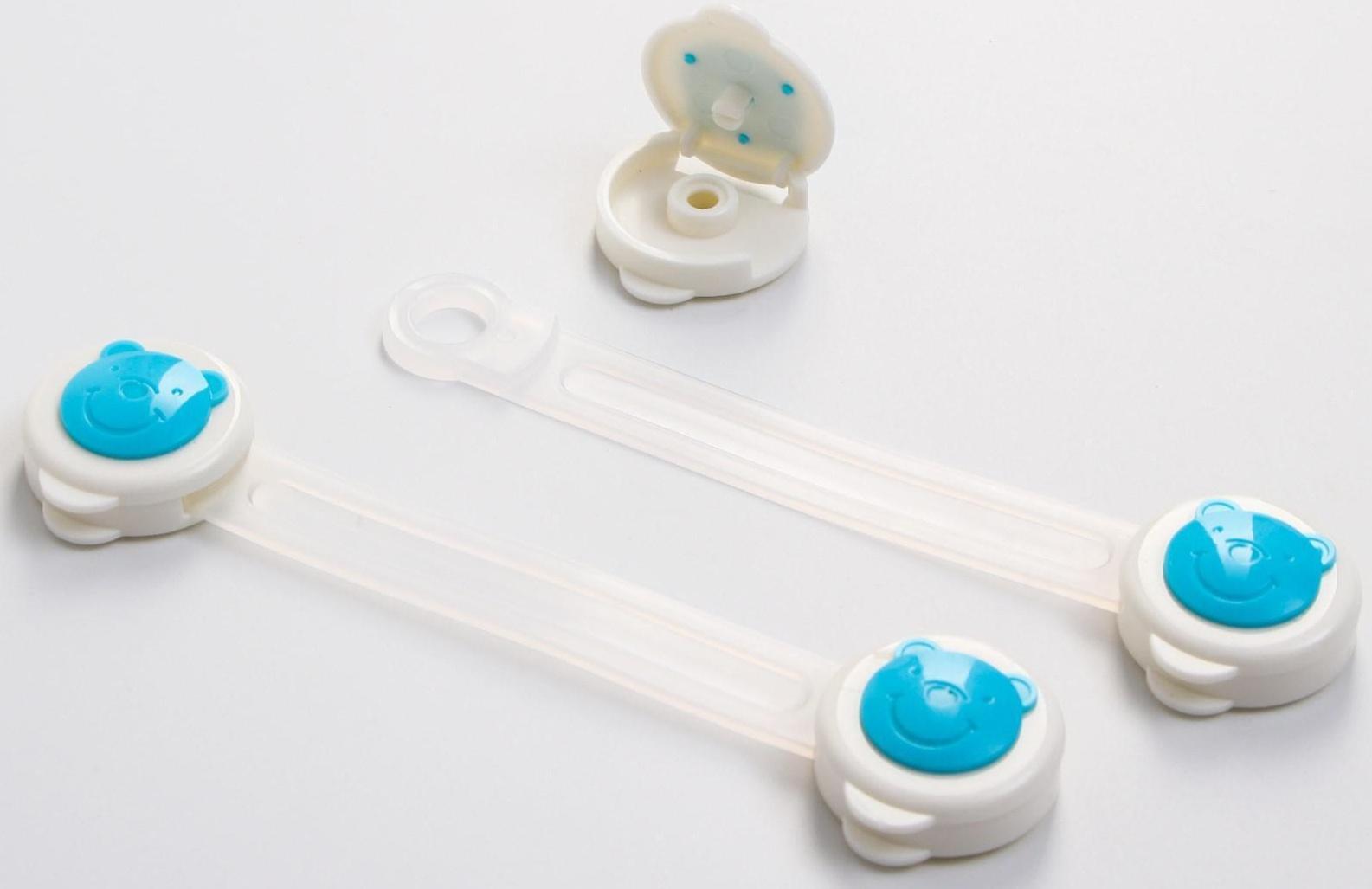 Блокиратор дверей универсальный, 2 шт, цвет синий