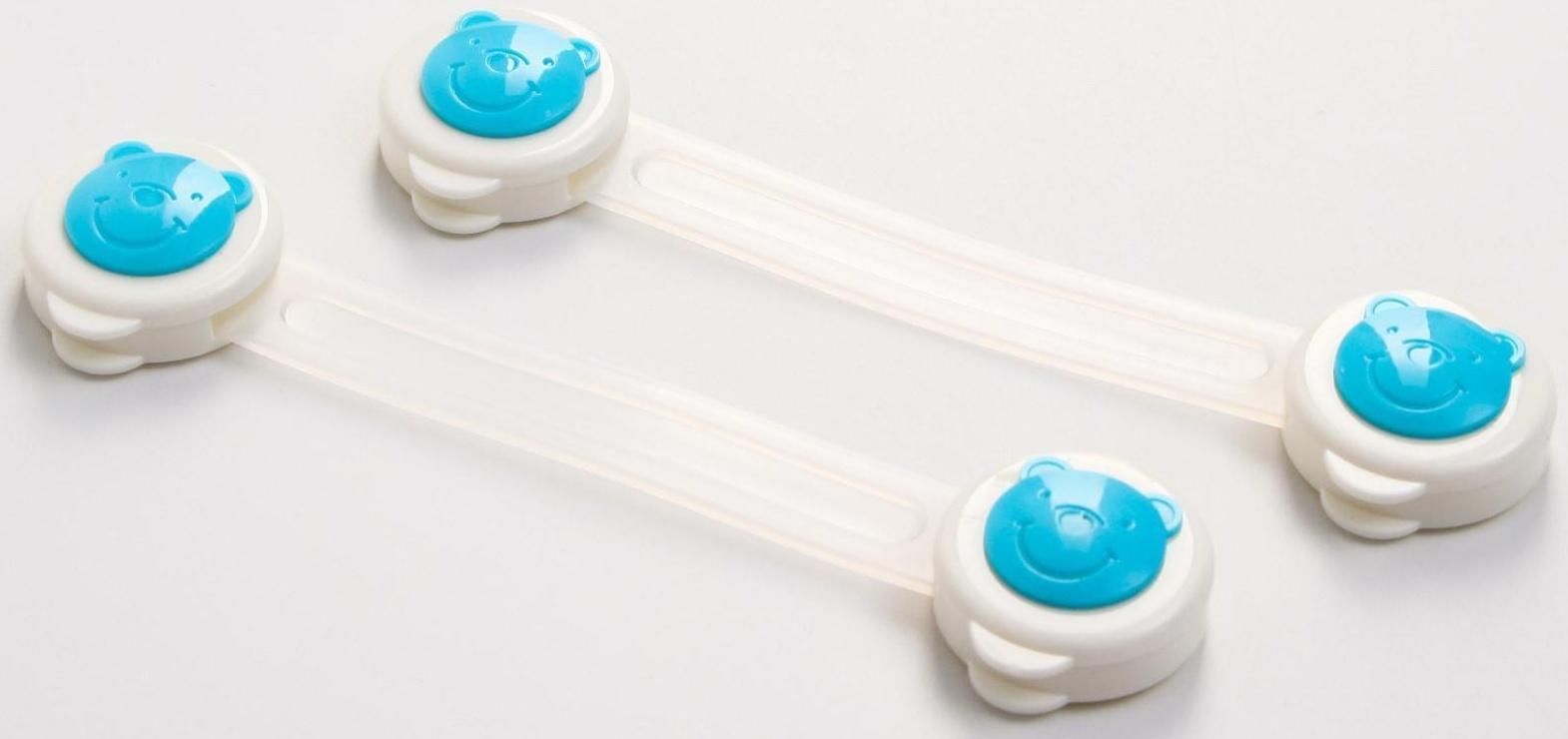 Блокиратор дверей универсальный, 2 шт, цвет синий