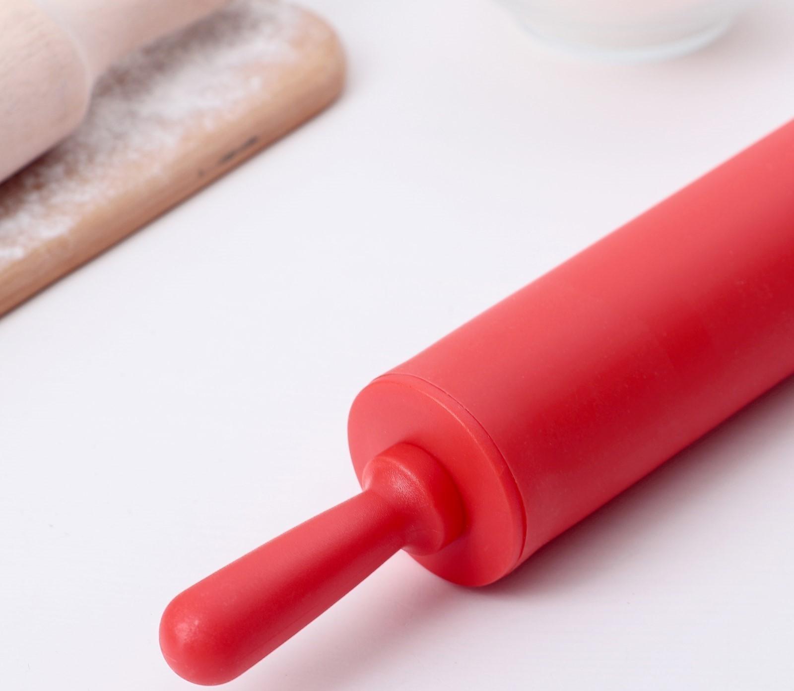 Скалка Доляна «Севилья», 30×4 см, цвет МИКС