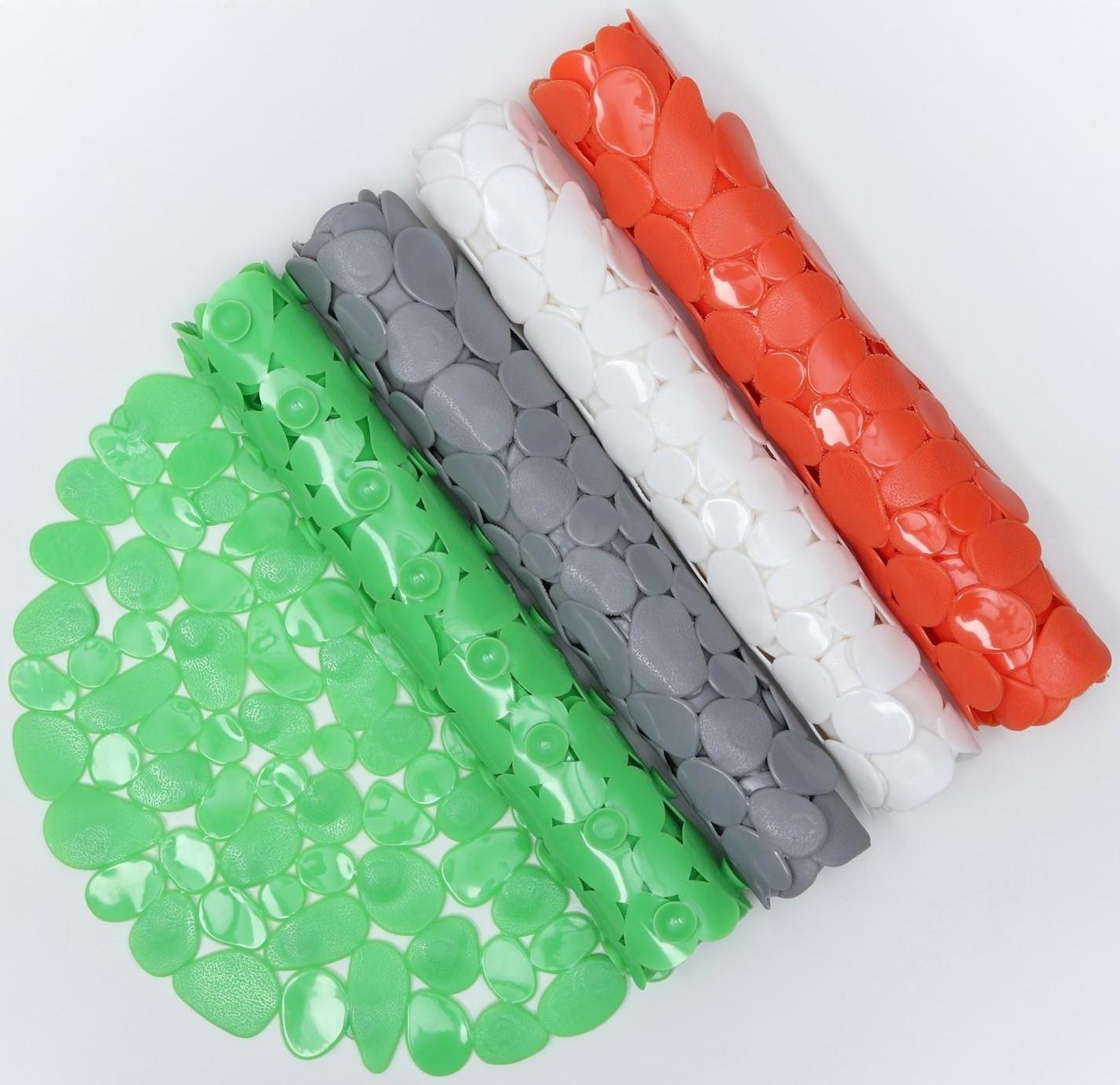 SPA-коврик для ванны на присосках Доляна «Крупная галька», 33×63 см, цвет МИКС