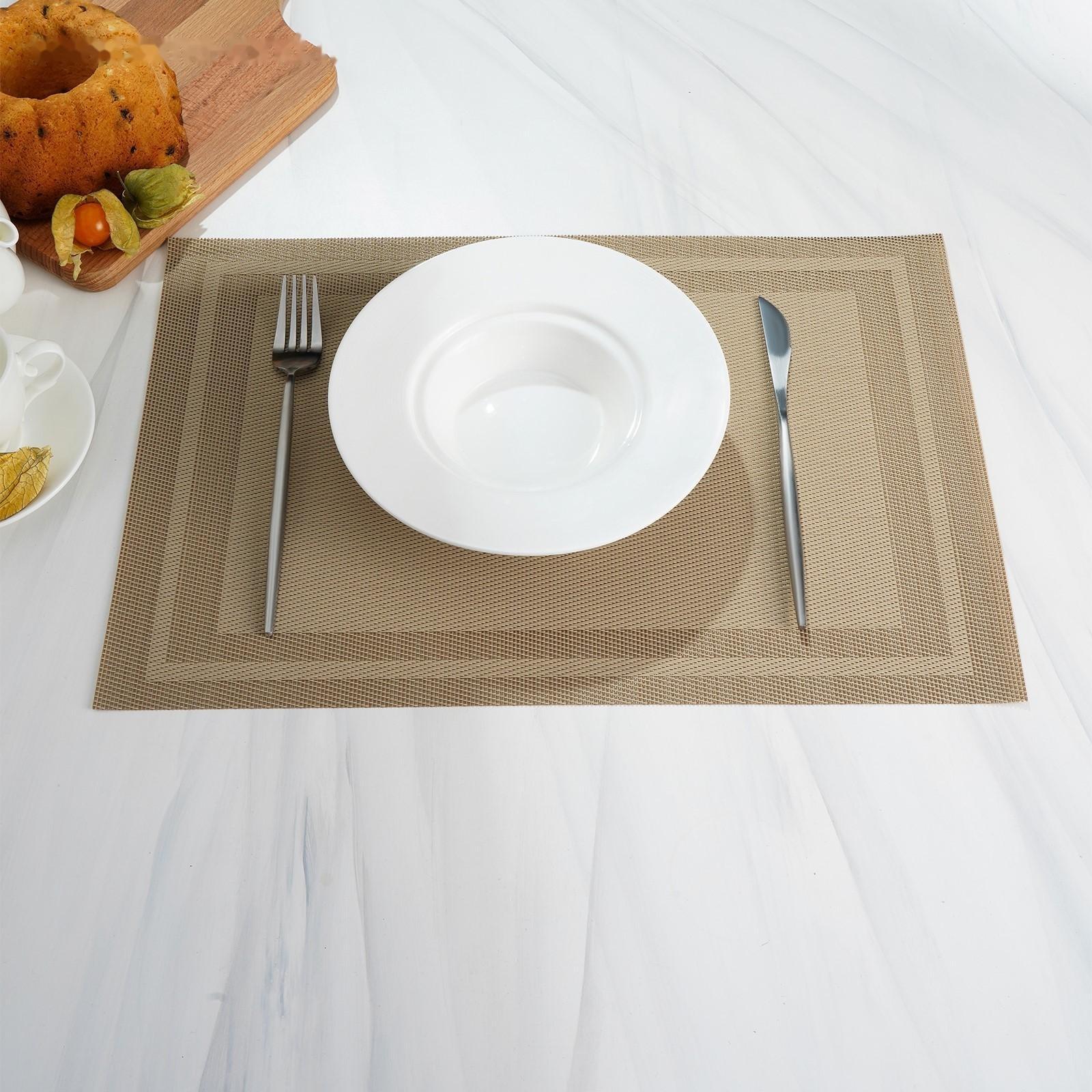 Салфетка сервировочная на стол «Окно», 45×30 см, цвет бежевый