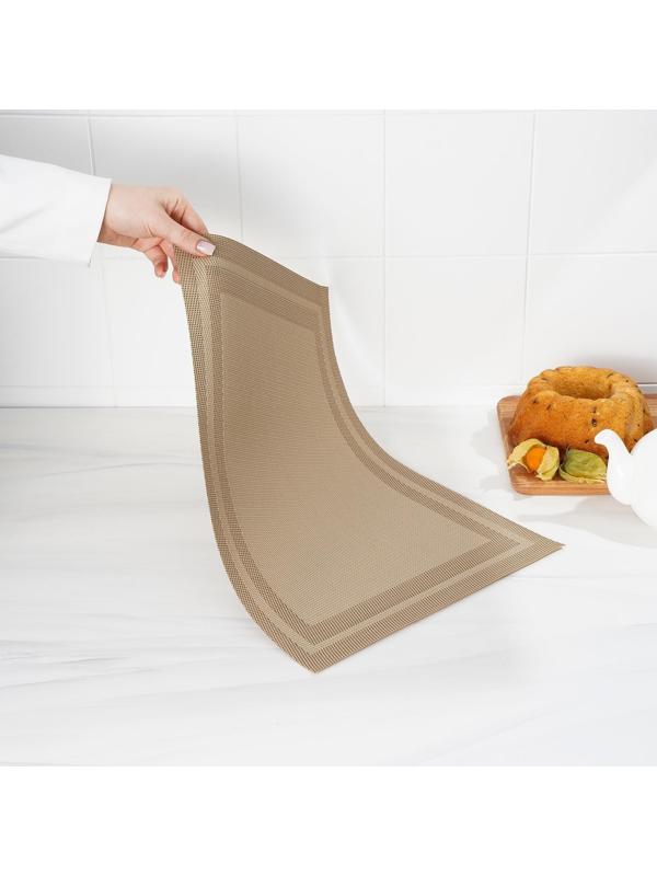 Салфетка сервировочная на стол «Окно», 45×30 см, цвет бежевый