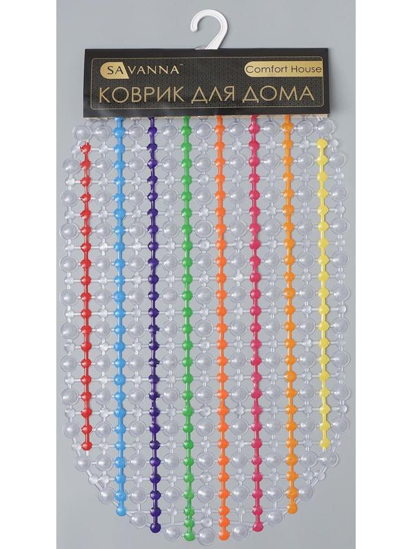 SPA-коврик для ванны на присосках SAVANNA «Радуга», 36×66 см