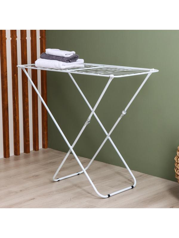 Сушилка для белья напольная складная Доляна, рабочая длина 18 м