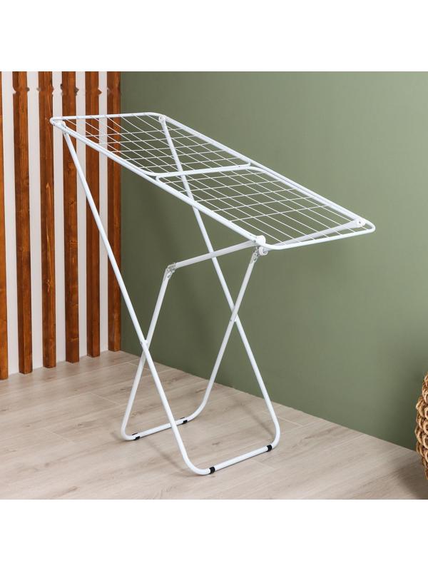 Сушилка для белья напольная складная Доляна, рабочая длина 18 м