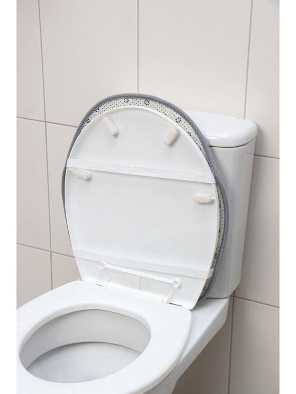 Набор ковриков для ванной и туалета Доляна «Галька», 3 шт: 40×45, 40×50, 50×80 см