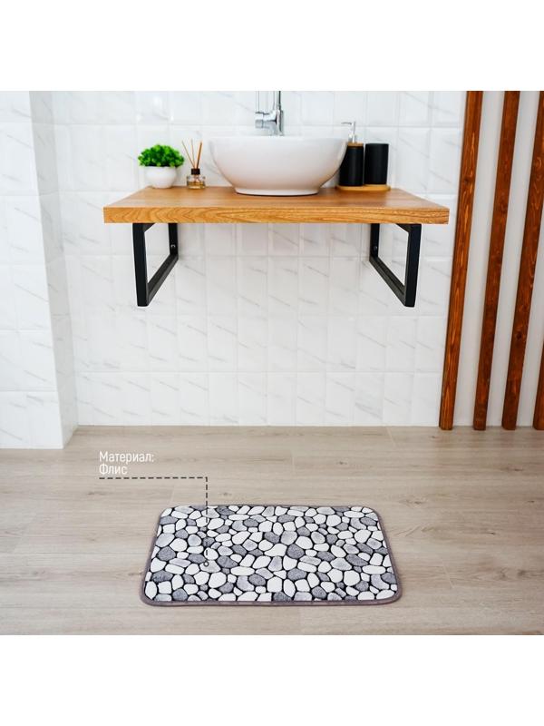 Коврик для дома Доляна «Галька», 40×60 см