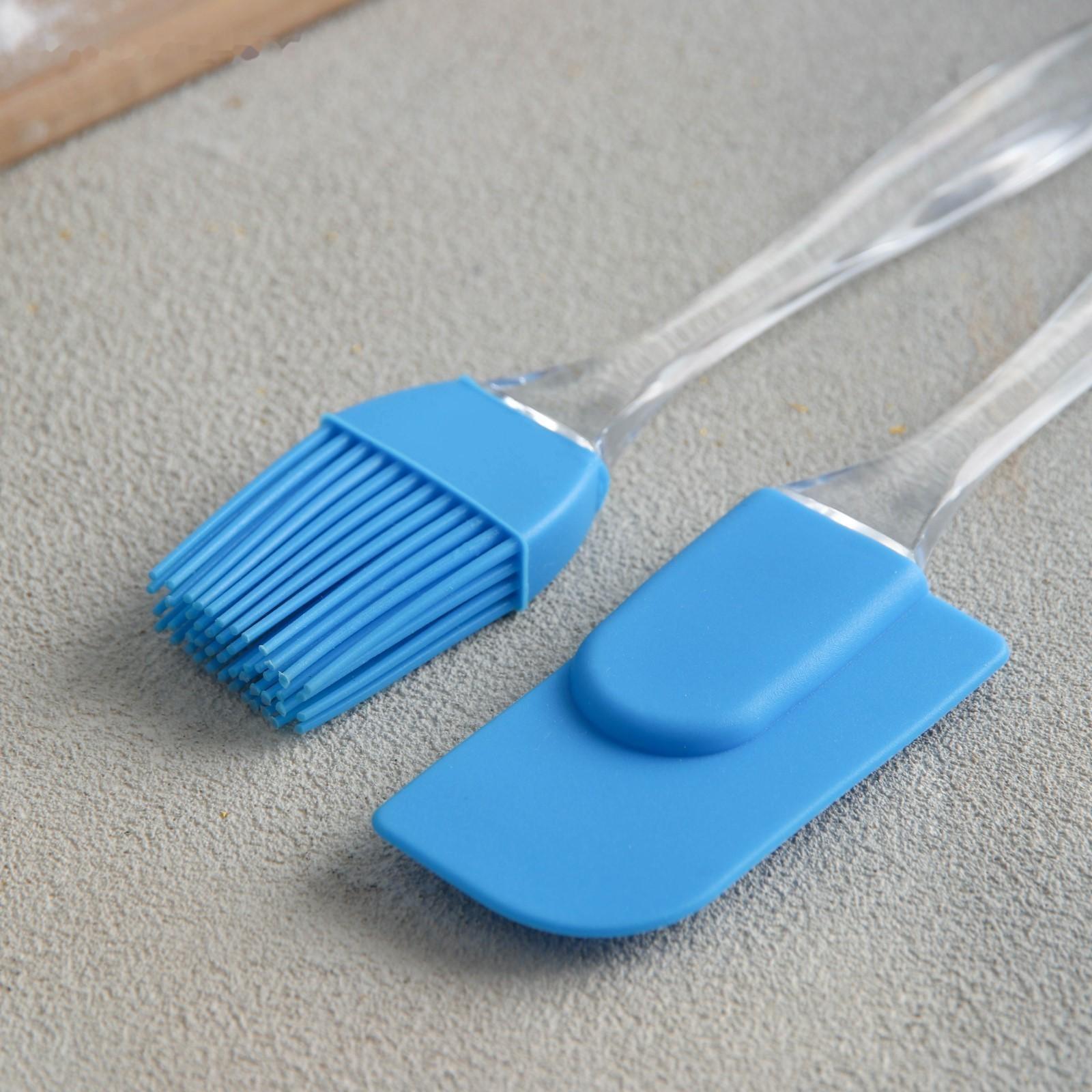 Набор для выпечки Доляна «Лёд», 2 предмета: лопатка, кисть, цвет МИКС