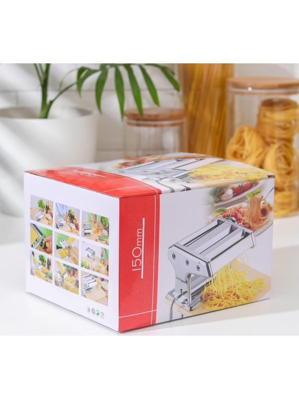 Лапшерезка с функцией раскатывания теста, 6 настроек толщины теста, ширина лапши 2 и 5 мм