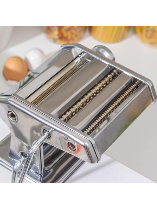 Лапшерезка с функцией раскатывания теста, 6 настроек толщины теста, ширина лапши 2 и 5 мм