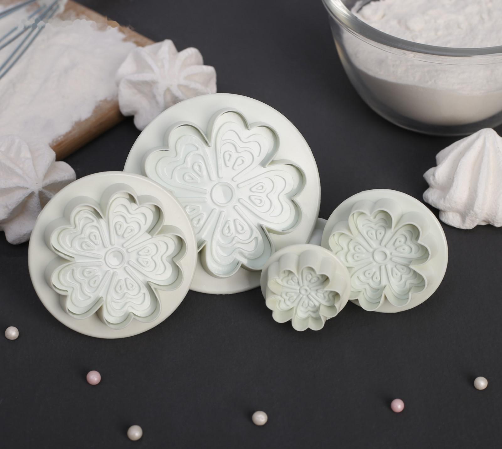 Набор плунжеров кондитерских Доляна «Забава», 4 шт