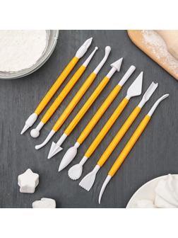 Набор приспособлений для моделирования кондитерских украшений Доляна, 8 шт, цвет МИКС