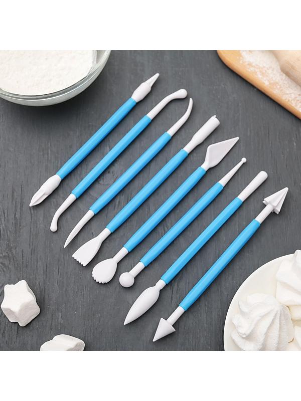 Набор приспособлений для моделирования кондитерских украшений Доляна, 8 шт, цвет МИКС