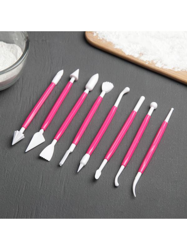 Набор приспособлений для моделирования кондитерских украшений Доляна, 8 шт, цвет МИКС