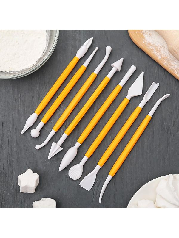 Набор приспособлений для моделирования кондитерских украшений Доляна, 8 шт, цвет МИКС