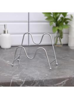 Подставка для крышек Доляна, 18×10×14 см, цвет хром