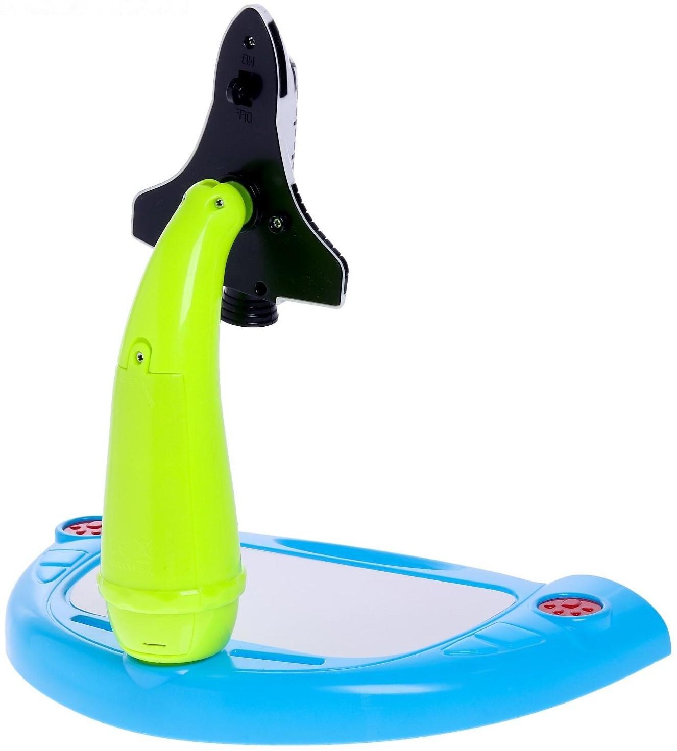 Лампа-проектор «Ракета» 3 в 1, 36 картинок, альбом, 12 маркеров