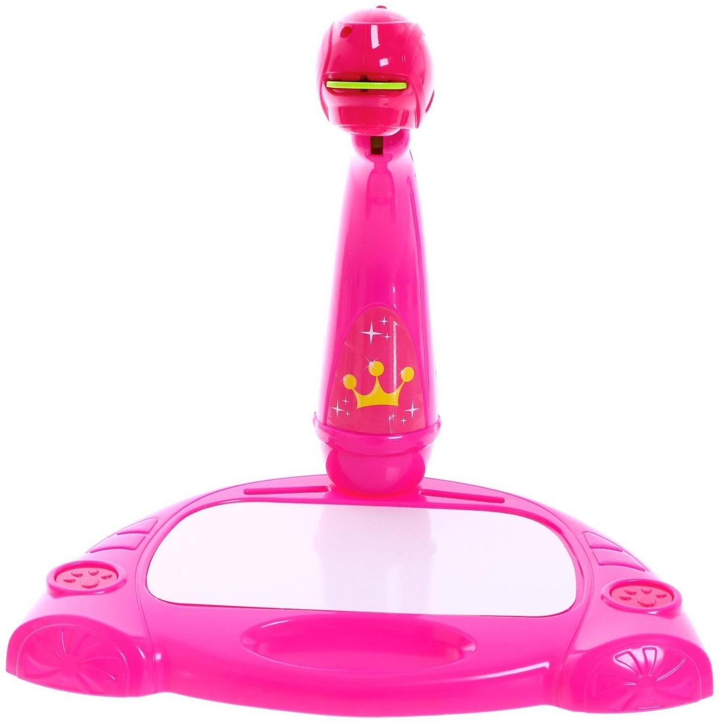 Проектор-лампа для рисования «Принцесса», 3 в 1, 36 картинок, альбом, 12 фломастеров