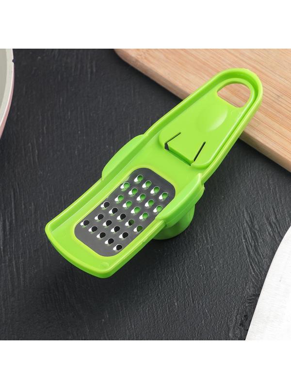 Тёрка для чеснока с держателем Доляна, 14 см, малая, цвет МИКС