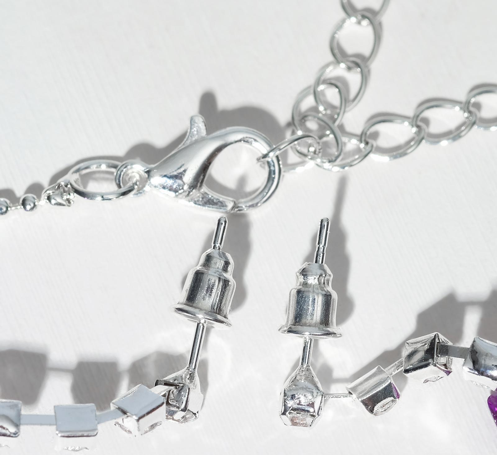 Набор 2 предмета: серьги, колье 