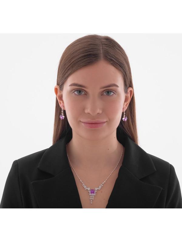 Набор 2 предмета: серьги, колье 