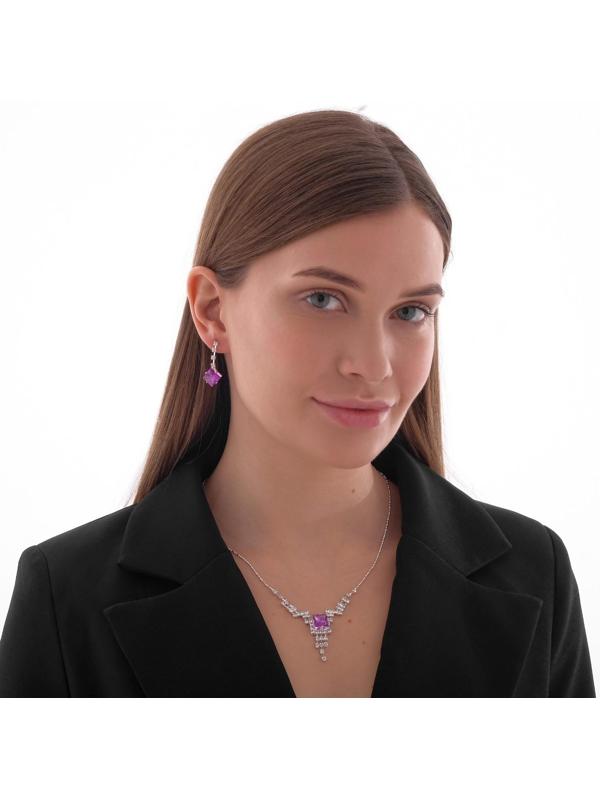 Набор 2 предмета: серьги, колье 