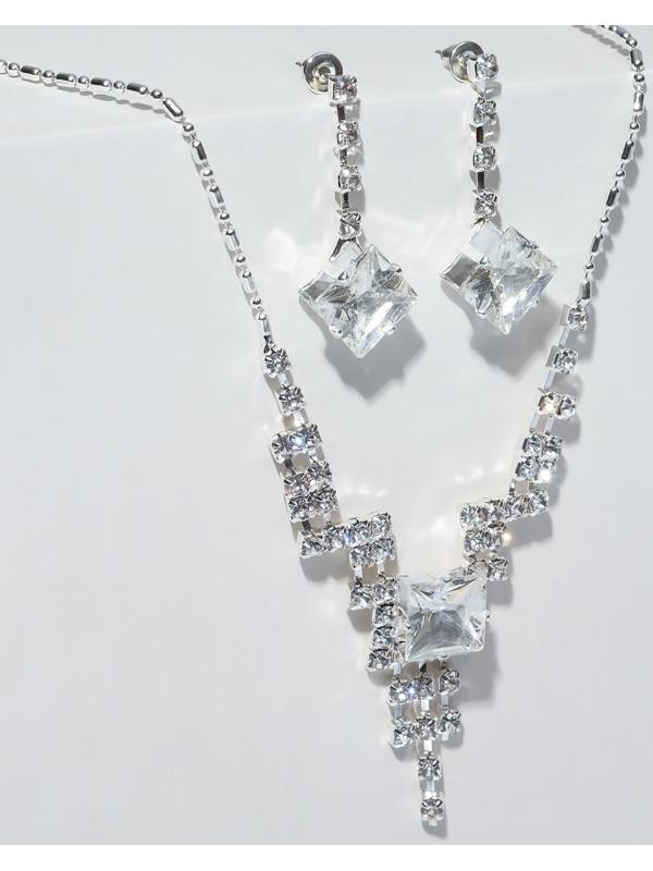 Набор 2 предмета: серьги, колье 