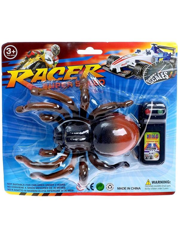 Животное «Паук», на дистанционном управлении, работает от батареек, цвета МИКС