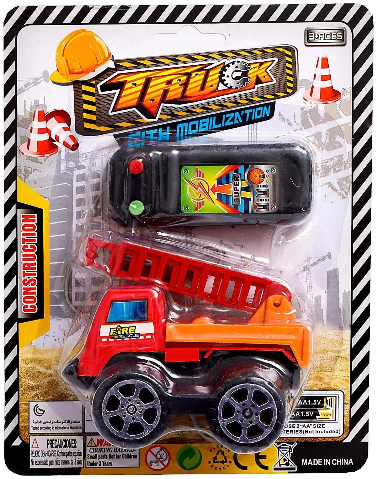 Машина «Стройтехника», на дистанционном управлении, работает от батареек, МИКС