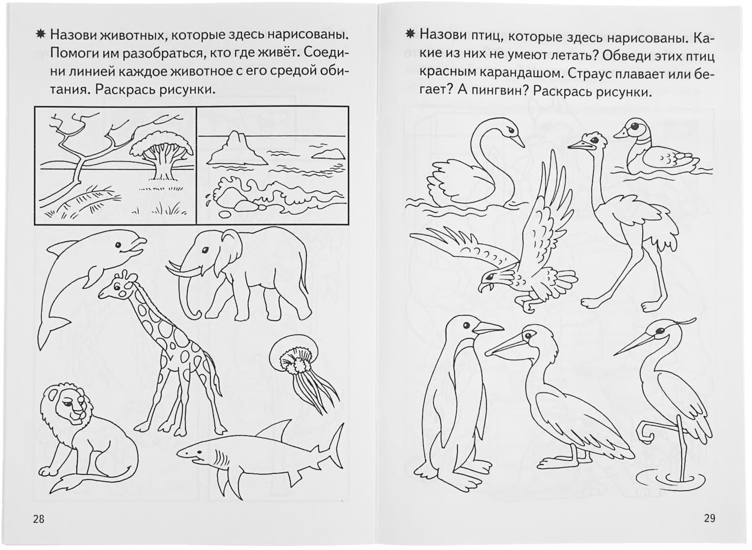 Рабочая тетрадь для детей 4-5 лет «Знакомство с окружающим миром», Бортникова Е.