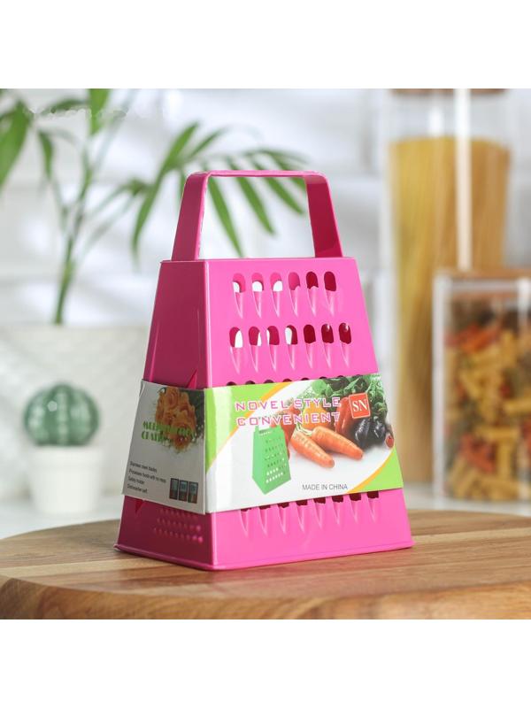 Тёрка четырёхгранная «Яркость цвета», 16 см, цвет МИКС