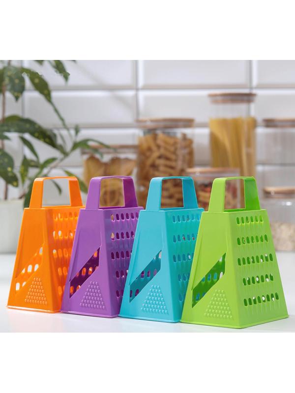 Тёрка четырёхгранная «Яркость цвета», 16 см, цвет МИКС