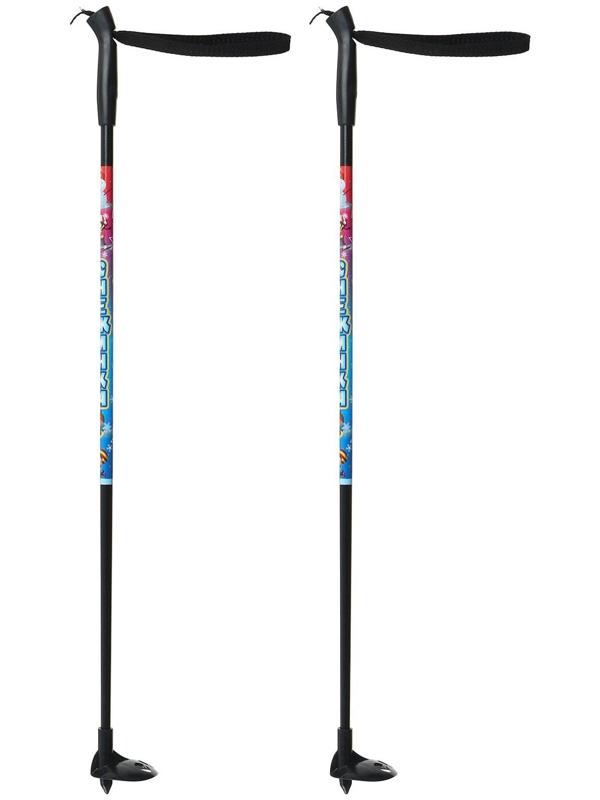 Палки лыжные стеклопластиковые, длина 80 см, цвета микс
