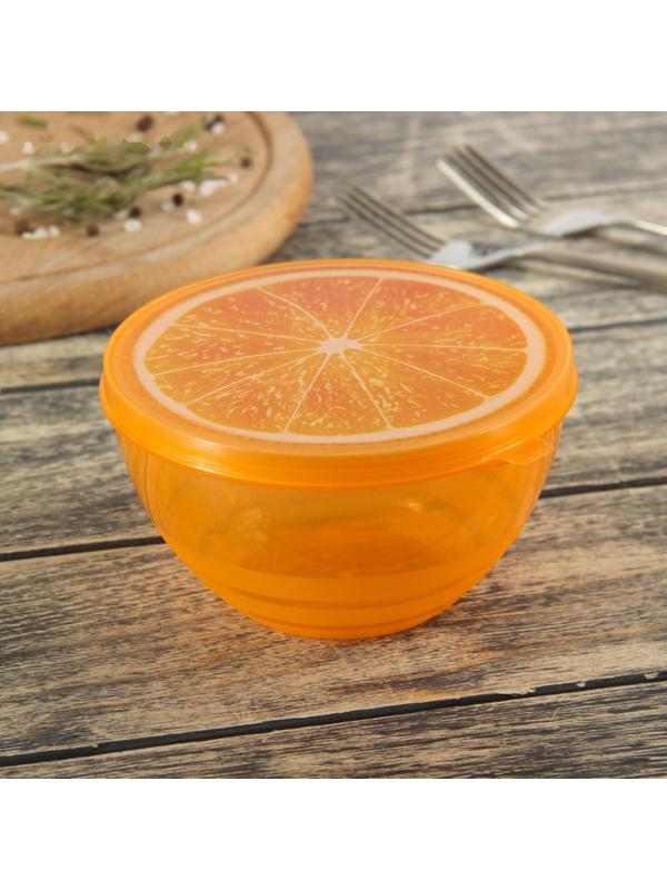 Контейнер пластиковый пищевой «Сочный цитрус», 500 мл, цвет МИКС