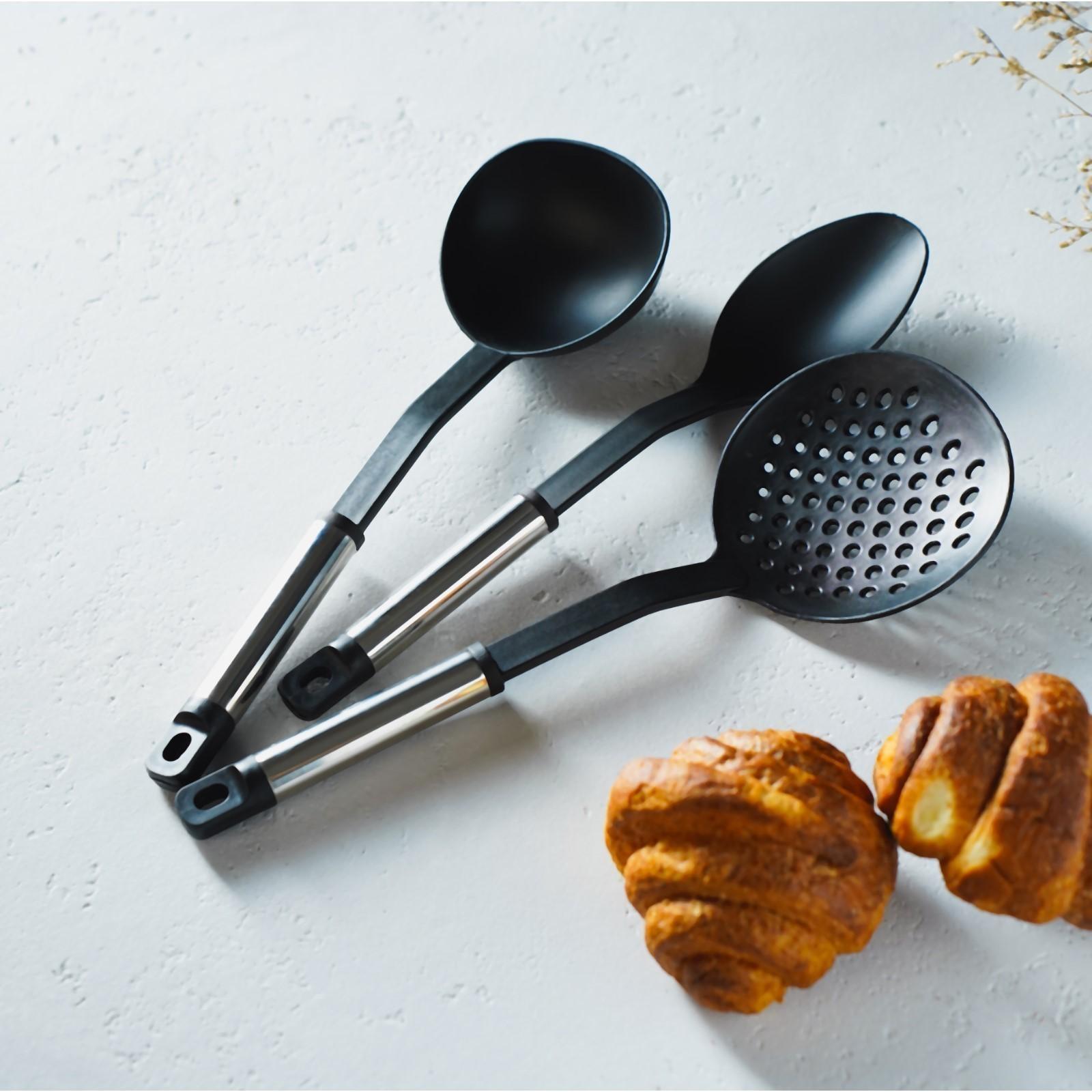 Набор кухонных принадлежностей Доляна «антрацитовый блеск», 5 предметов