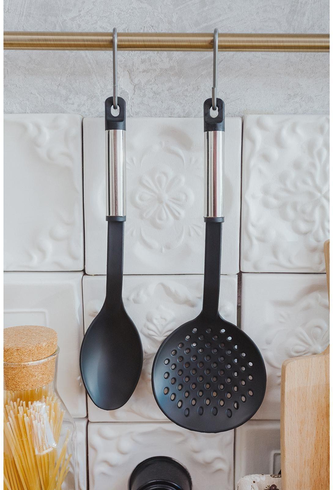 Набор кухонных принадлежностей Доляна «антрацитовый блеск», 5 предметов