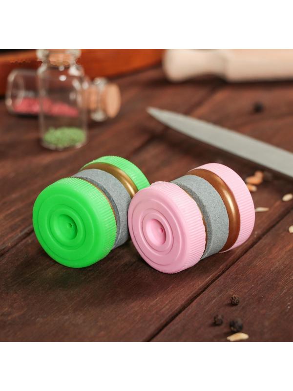 Точилка для ножей двойная «Мини», цвет МИКС