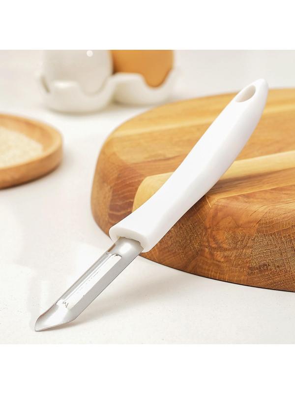 Овощечистка Доляна Style, 19,5 см, ручка sоft tоuch, цвет МИКС